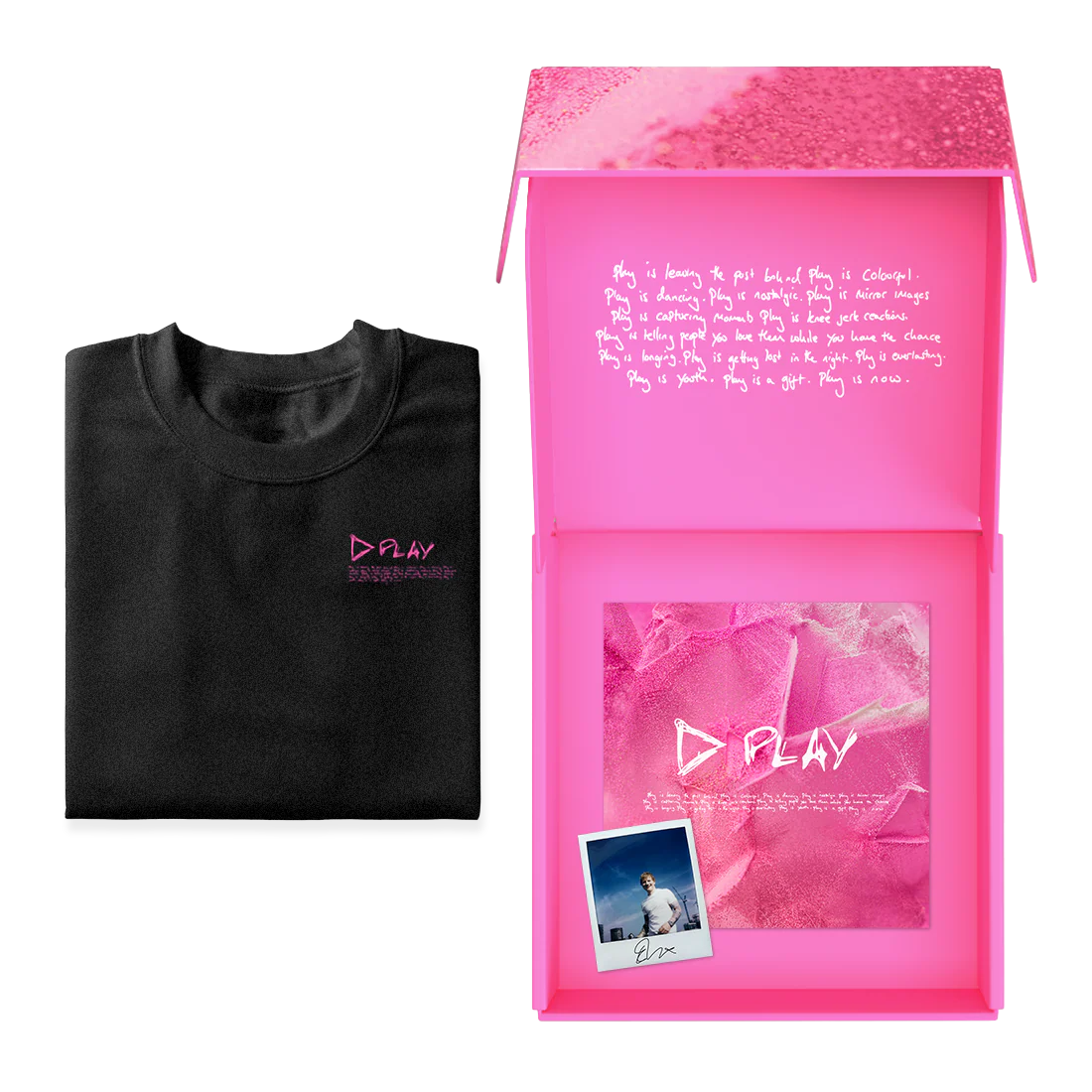 Play Signed T-Shirt & CD Box Set