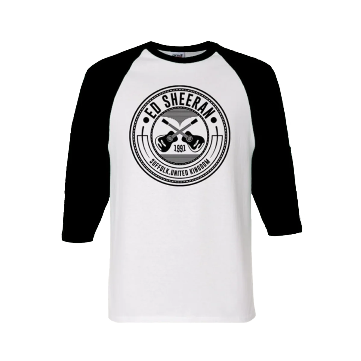 Crossed Guitar Raglan