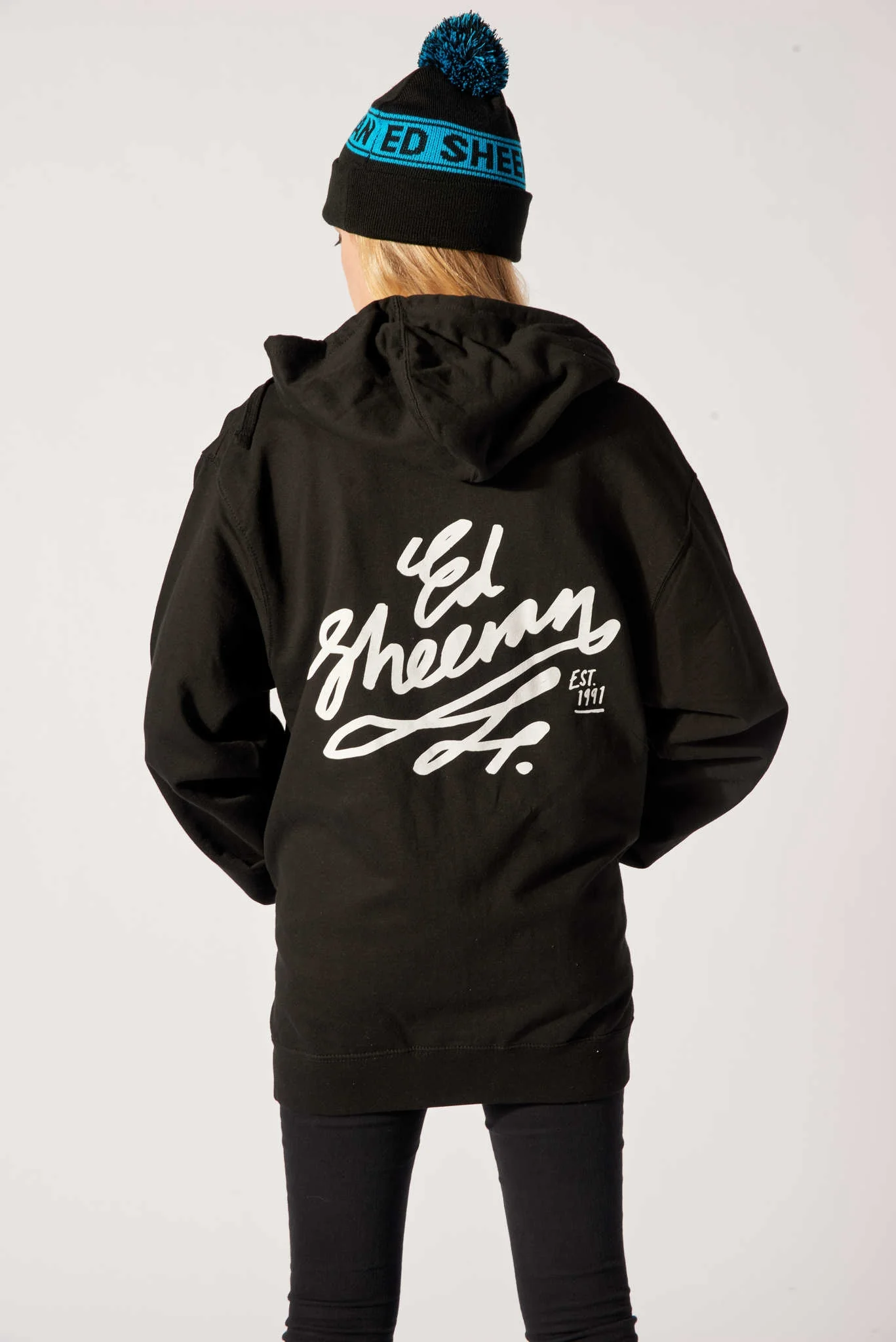 Signwriter Slim Fit Zip Hoodie Black