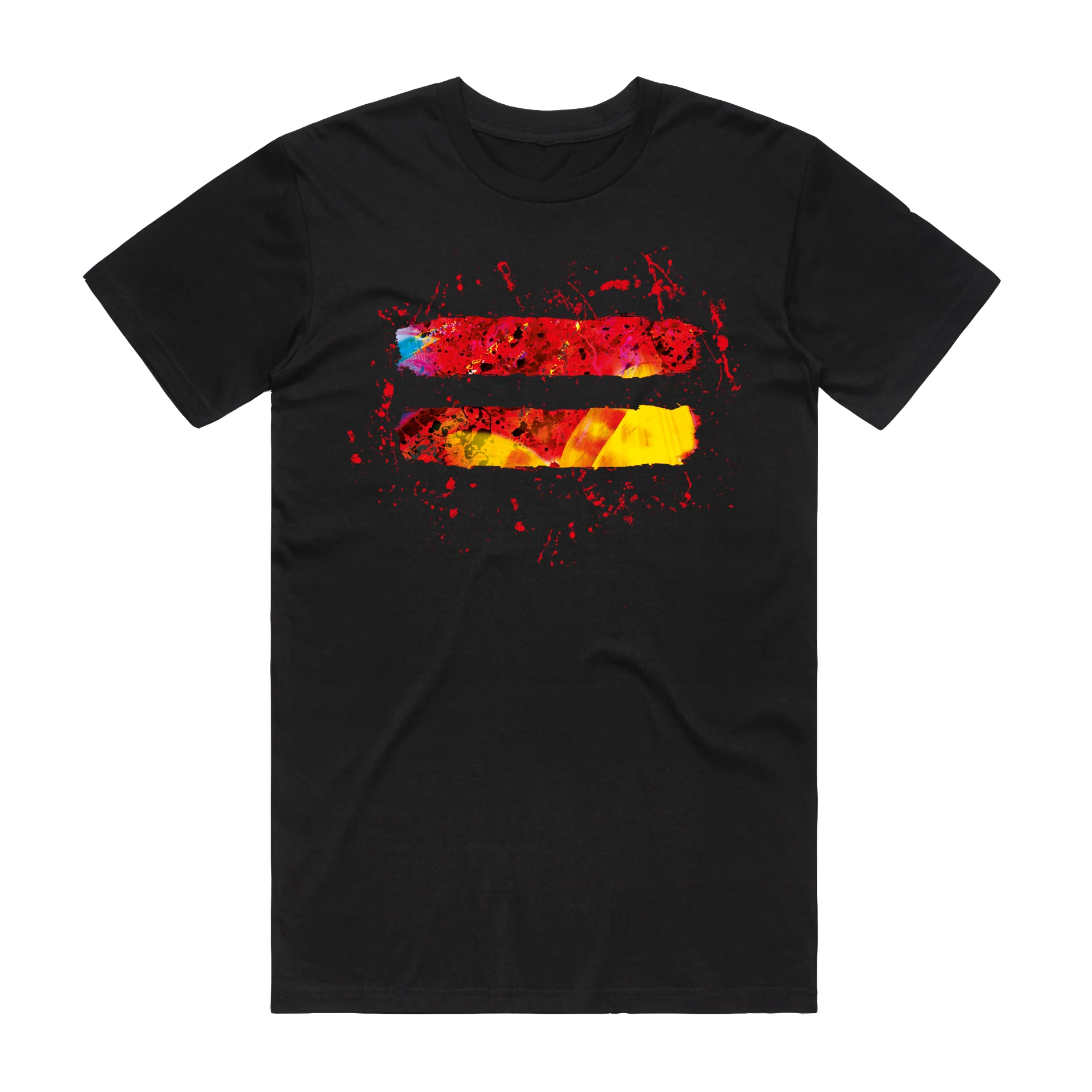 = Splatter T-Shirt Black